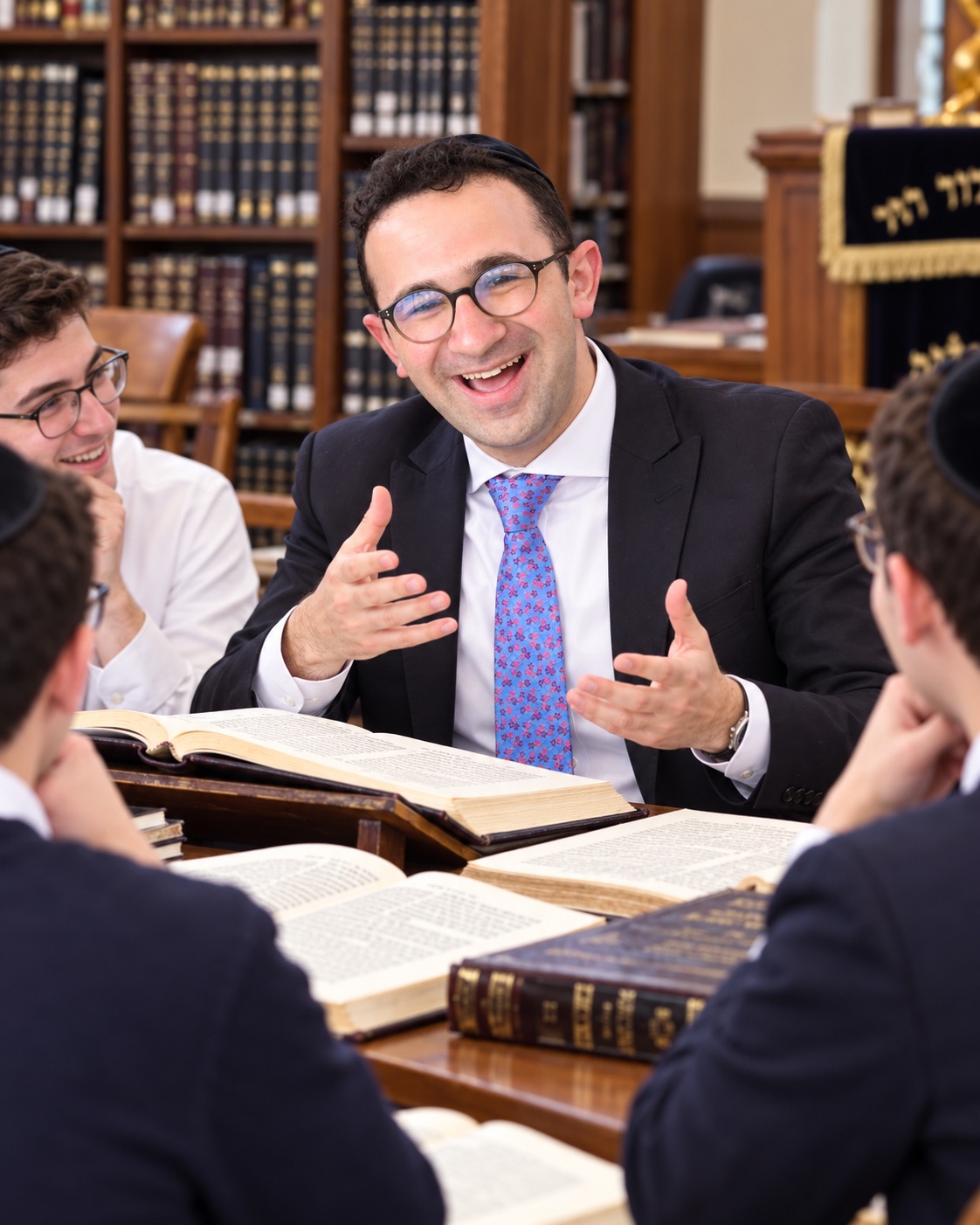 Illustration of Alan learning with a small group